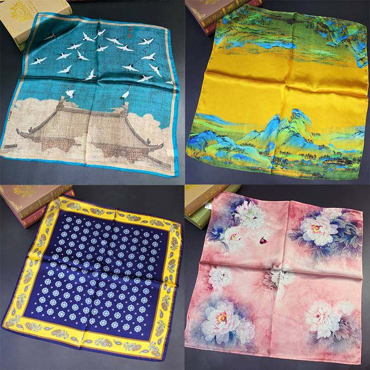Silk Scarf China  Gift Tourist Souvenir Chinese
