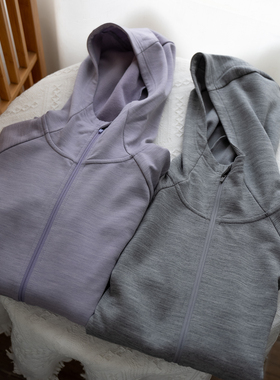 美丽诺户外徒步登山保暖加绒中间层美利奴羊毛抗起球连帽休闲外套