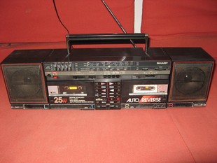 夏普QT94收录机 双卡电控四电机自动反带功能 日本产