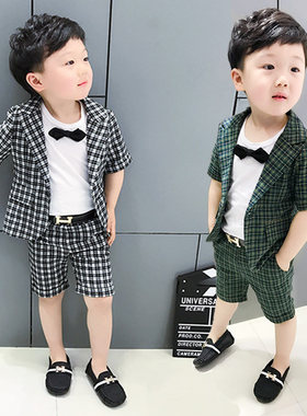 男童英伦帅气夏季西装炸街礼服