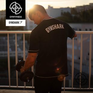 英国GYMSHARK 男RECESS T-SHIRT健身运动训练字母短袖T恤