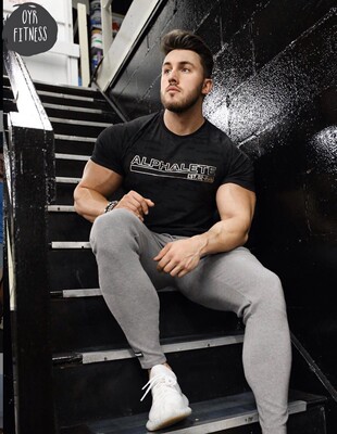 男alphalate短袖男修身