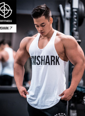 英国GYMSHARK BOLD STRINGER男健身运动重训工字无袖吊带背心