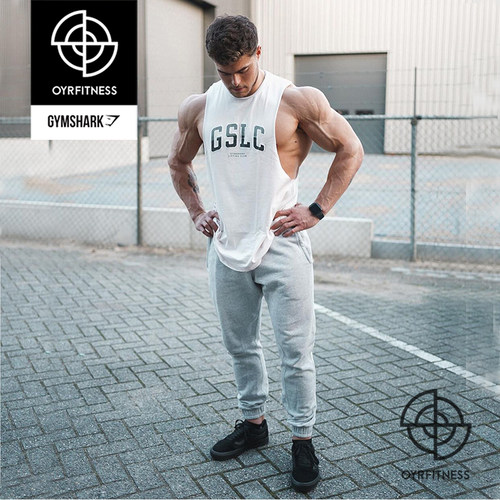 无袖背心GYMSHARK棉运动健身