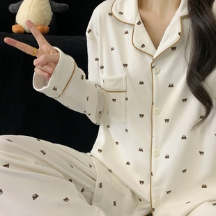 Kiai 200斤胖MM高级感加肥冬大码睡衣女加厚德绒家居服套装可外穿