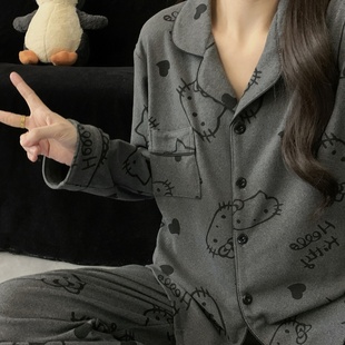 Kiai 200斤胖MM高级感加肥冬大码睡衣女加厚德绒家居服套装可外穿