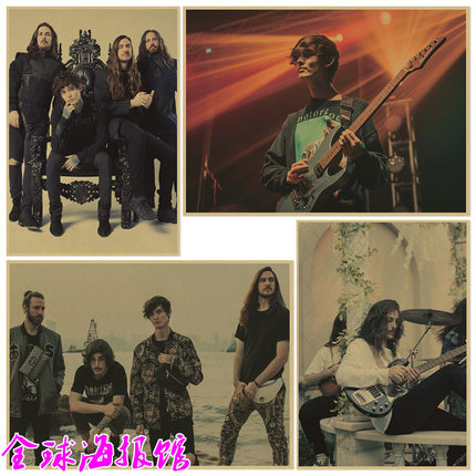 Polyphia 摇滚乐队复古文艺牛皮纸海报酒吧卧室装饰画Rock Band