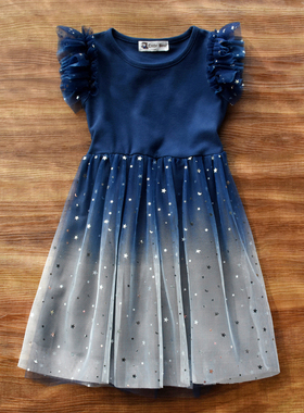 女童夏装连衣裙儿童裙子女孩超洋气公主裙夏季时尚纱裙蓬蓬裙礼服