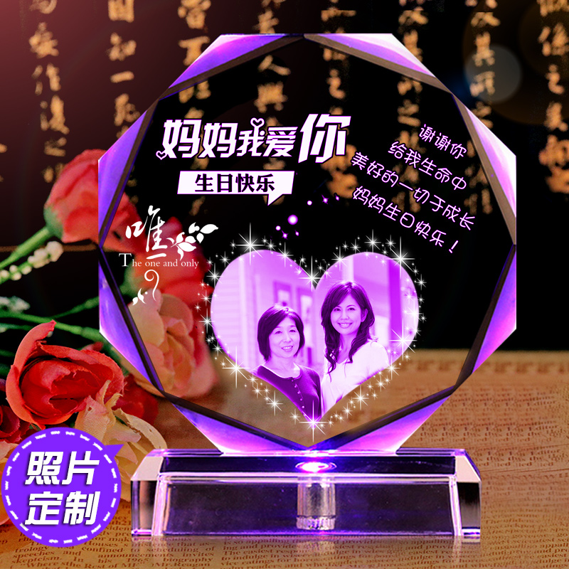 妈妈专属照片水晶