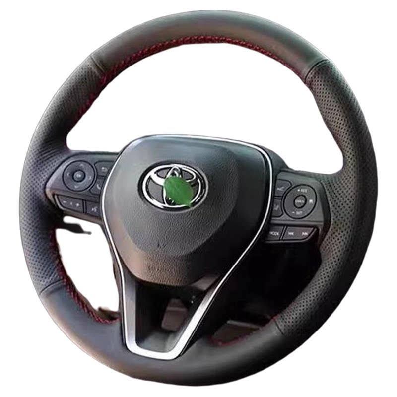 全包手缝方向盘套适用于丰田09-24卡罗拉/RAV4/雷凌/花冠/凯美瑞