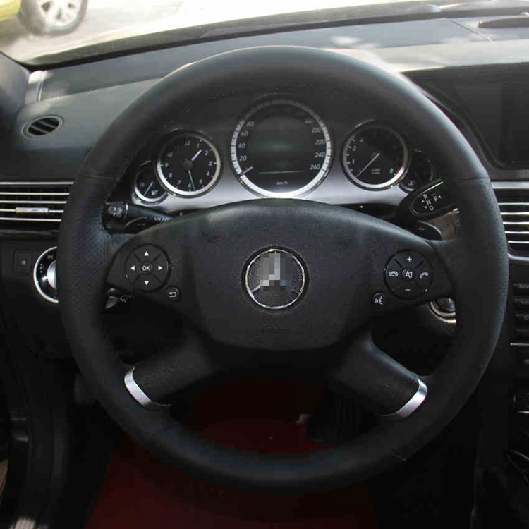 奔驰专用全包款手缝真皮方向盘套