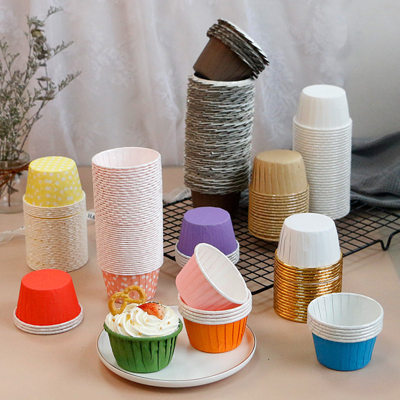 纸杯蛋糕纸杯卷边杯子