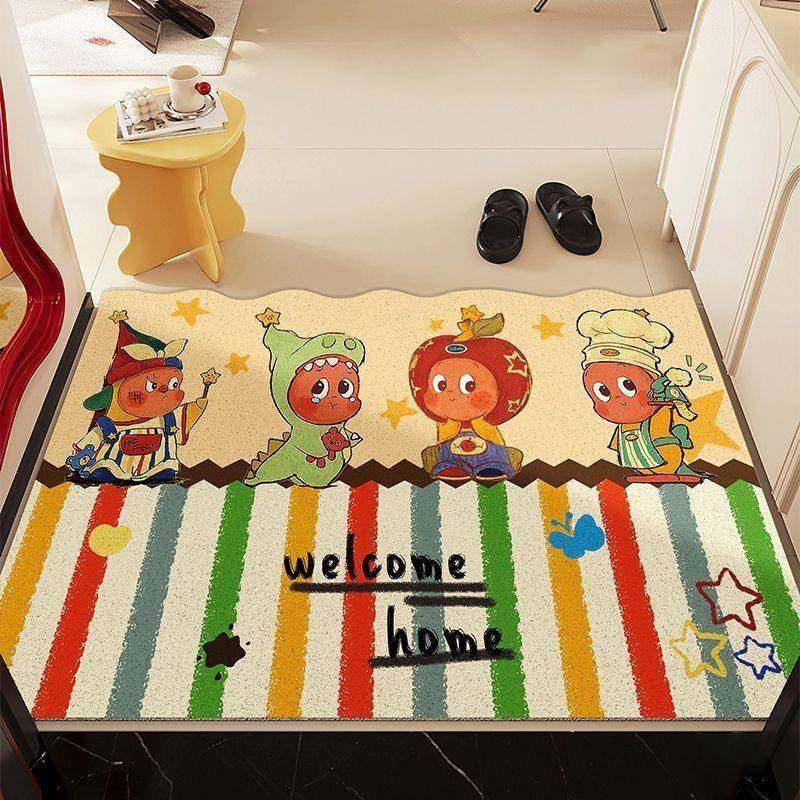 卡通星星人进门口丝圈玄关脚垫蹭土刮泥地毯防滑耐磨家用换鞋地垫,居家布艺,入户地垫,淘宝优惠券,粉丝福利购,淘宝优惠卷