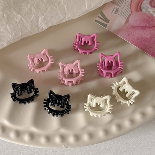 少女甜美kitty发夹小号抓夹侧边夹刘海半扎发夹小巧多巴胺高颜值