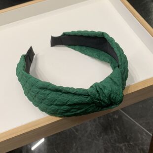 2023新款纯色打结压发发箍洗脸宽边头饰发卡女网红百搭外出头箍