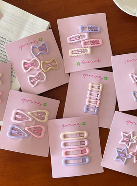 星星BB发夹可爱刘海夹前额边夹女侧边碎发夹小夹子发饰夹儿童发饰