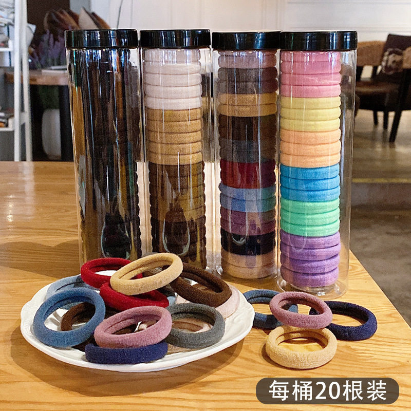 40根包邮头绳丸子头高弹力韩版简约高品质马尾发圈耐用女儿童百
