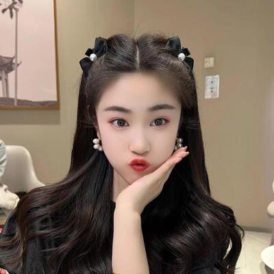 2024新款双面蝴蝶结网红缎面刘海夹碎发夹气质侧边夹甜美小抓夹女