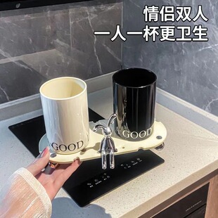 高颜值洗漱杯子牙缸 漱口杯牙刷杯家用宿舍情侣款