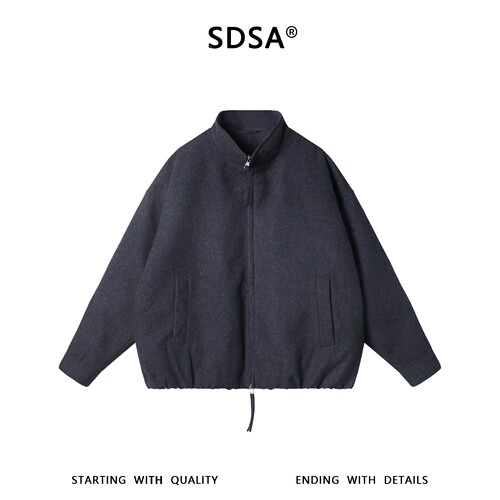 SDSA男士秋冬新款痞帅男装韩版简约百搭拉链立领羽绒服外套保暖