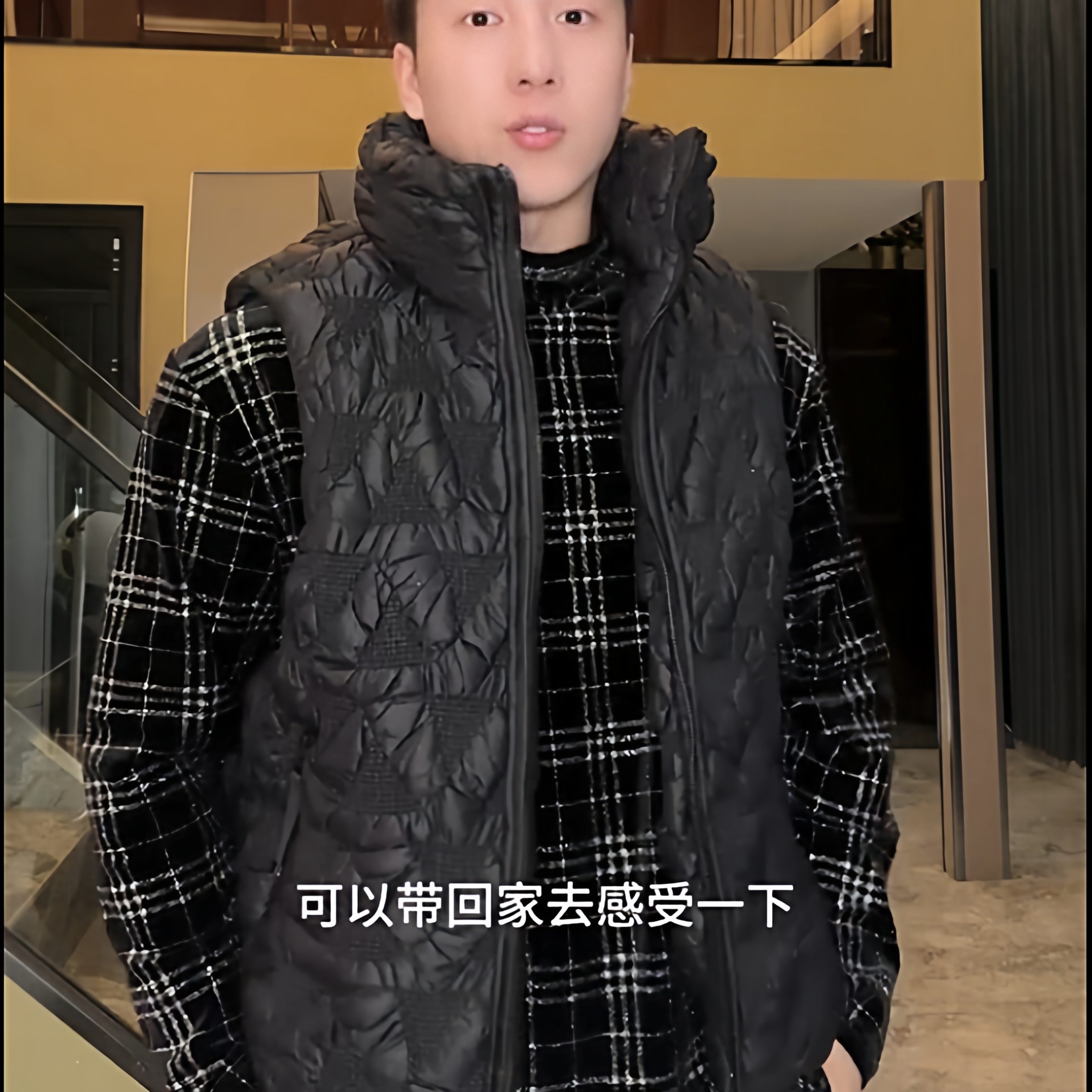 SDSA男士秋冬新款痞帅男装韩版简约鹅绒马甲拉链立领百搭时尚上衣