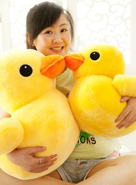 小黄鸭香港抱枕儿童婚庆毛绒玩具