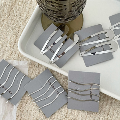 边夹合金冷淡风波浪线条发夹