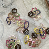 5件套装 儿童发饰 童趣少女侧边刘海夹韩版 彩色混装 迷你云朵BB夹