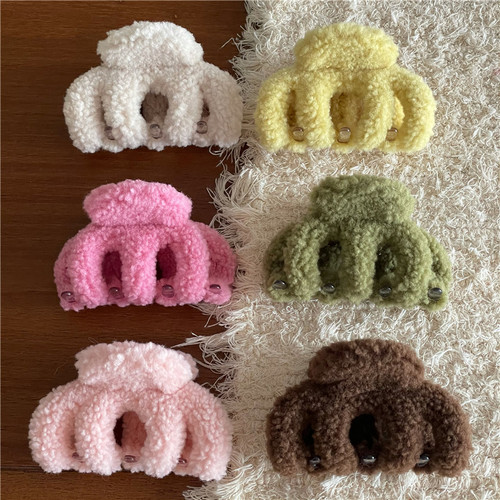 抓夹毛绒甜美可爱南瓜夹发卡