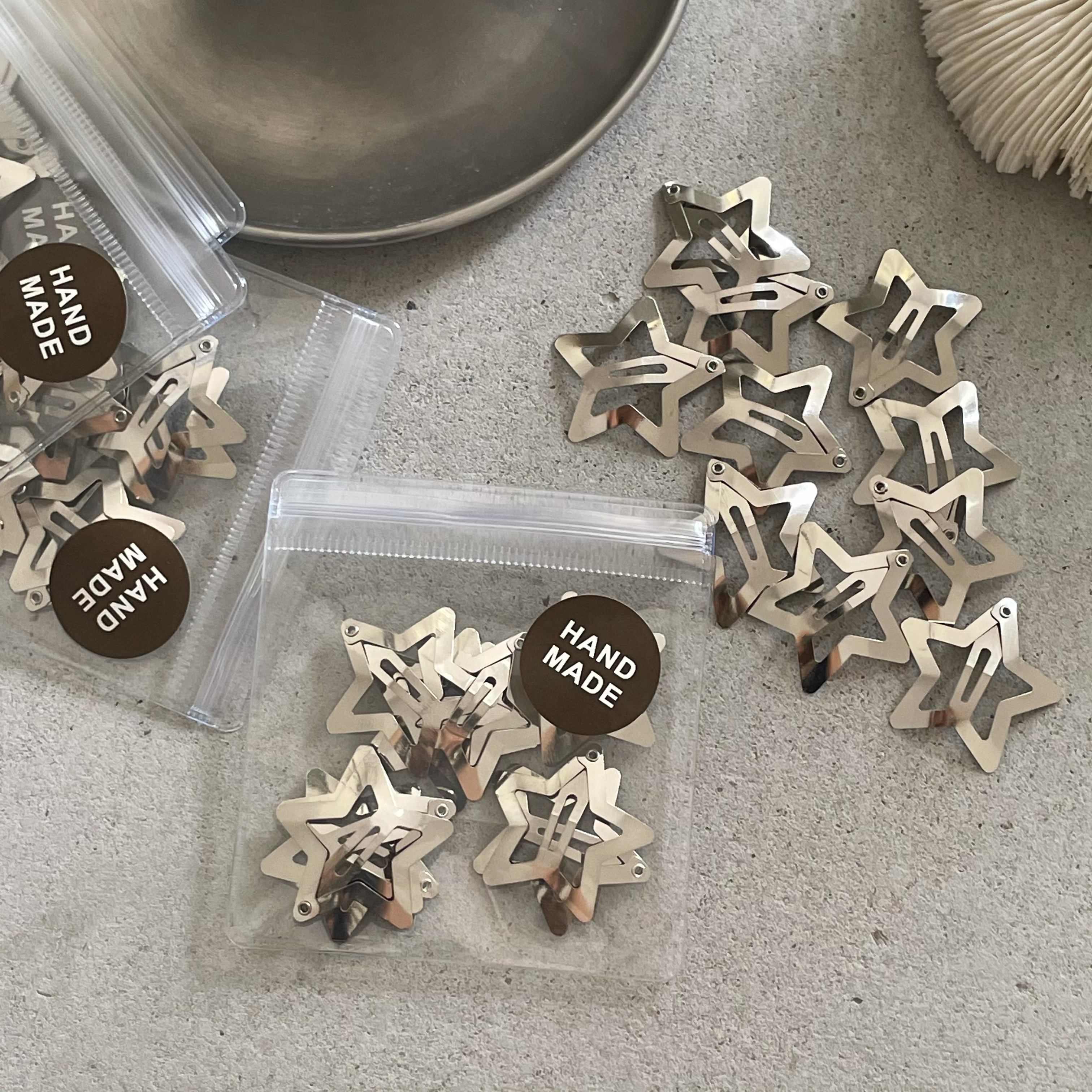 边夹合金少女五角星bb夹