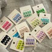 儿童发夹碎发刘海夹 韩版 小号可爱奶油色系 迷你水滴BB夹刘海夹