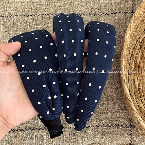 复古法式布艺宽发箍显白高颅顶
