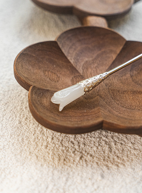 Zang又一雪 木兰银色电镀古典复古文艺简约精致柔美内敛发簪发饰