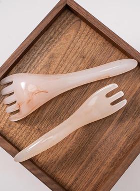 Zang又一雪 三爪梳子 五爪长柄按摩梳子经络疏通头部按摩刮痧养生