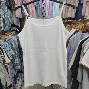 多色入夏季 高弹力打底家居吊带女士背心 新品 日单外贸针织全棉薄款