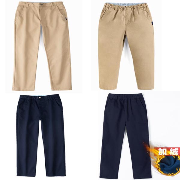 礼服休闲长裤卡其色藏青色松紧腰