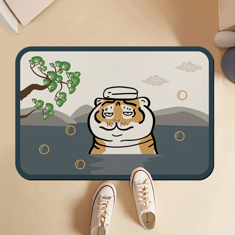 可爱浴室地垫吸水速干防滑垫脚垫