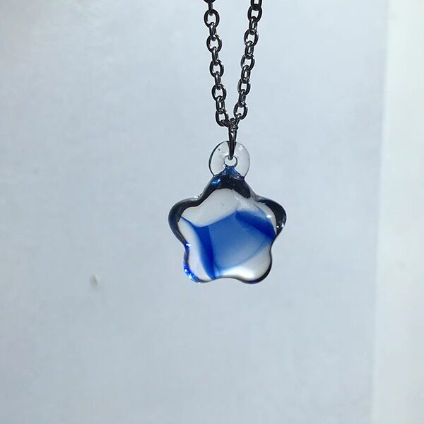 Shimmer︱星星元素吊坠个性潮流玻璃小众高级项链纯手工生日礼物