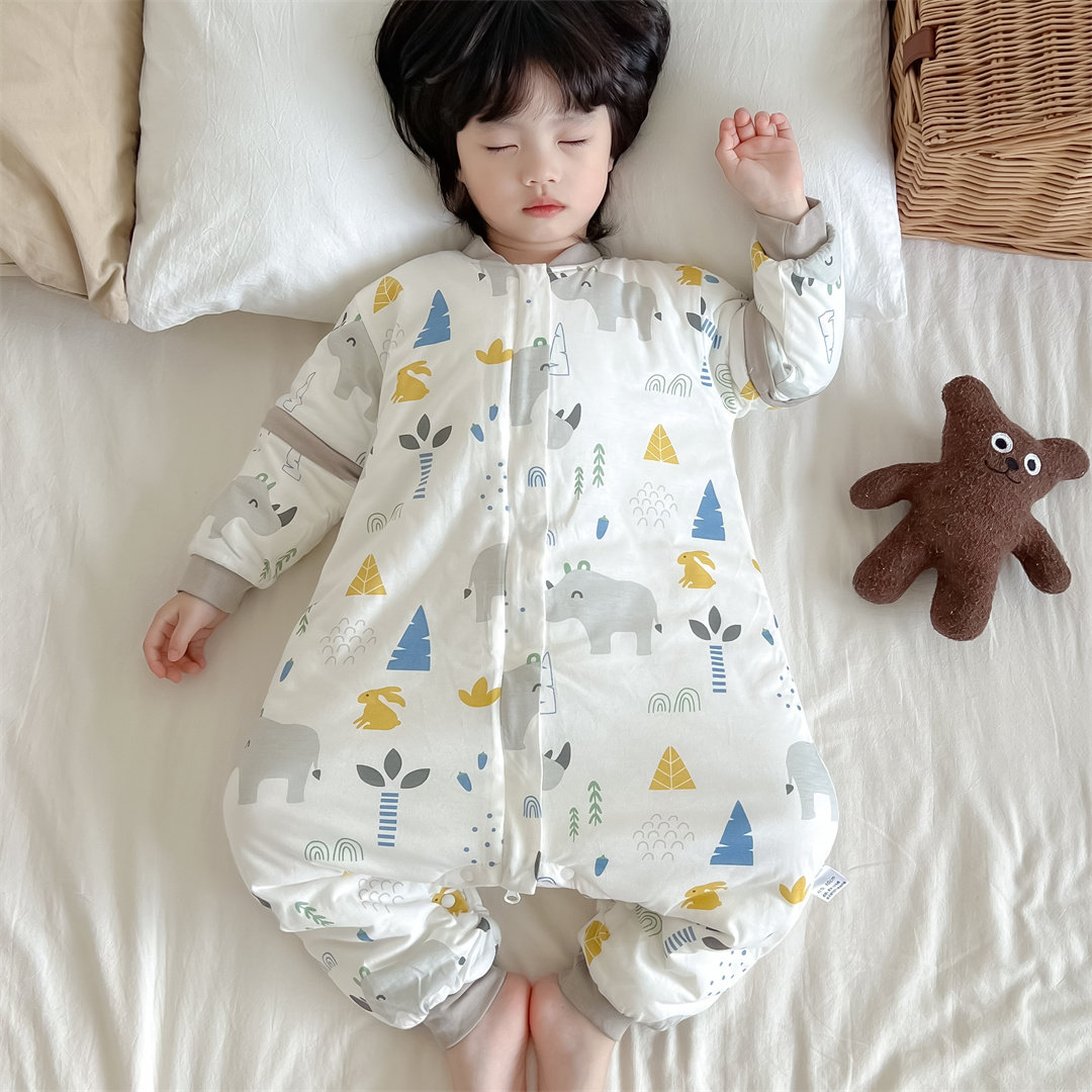 夹棉分腿防踢被冬季睡袋冬季拆袖