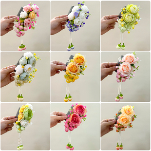 民族风傣族跳舞头花泰国发饰演出服装配饰影楼饰品云南舞蹈头饰