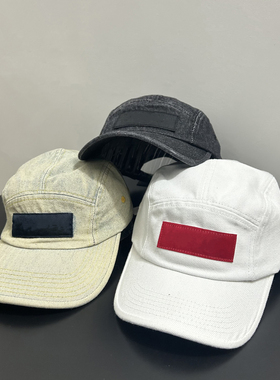 美式潮牌 DENIM CAMP CAP 单宁 露营帽 棒球帽弯沿帽牛仔洗水做旧