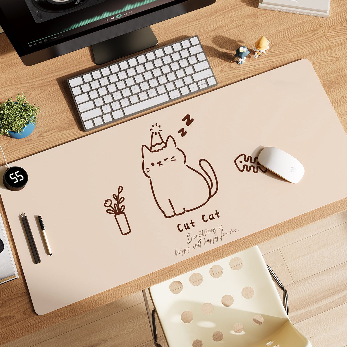 【左开关】石墨烯加热鼠标垫超大发热电脑桌面垫学生加热垫暖桌垫,居家布艺,桌布,淘宝优惠券,粉丝福利购,淘宝优惠卷