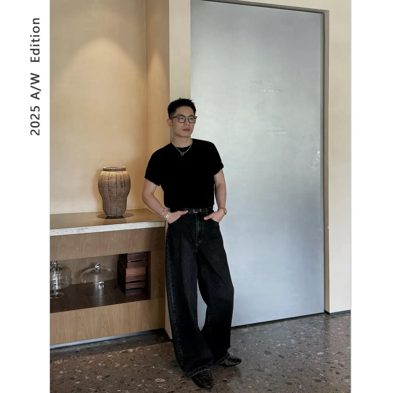 DUPU CONTRACTED 25AW 【牛王】13OZ复古酵洗经典阔腿牛仔长裤