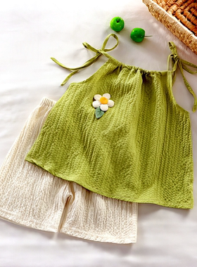 2024小童吊带洋新款搭-GBGCZ男女200389套装夏季裙宝百时尚