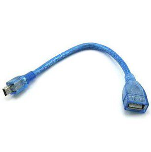 USB A母对Mini B公 MINI 公转USB母 HOST转接线