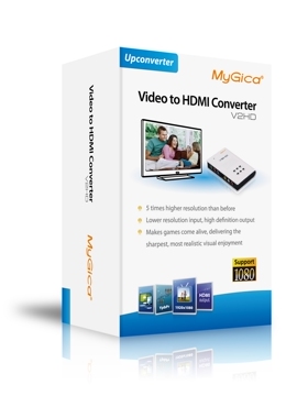 美如画MyGica V2HD AV转HDMI转换器CBVS，S端子，YPbPr色差10