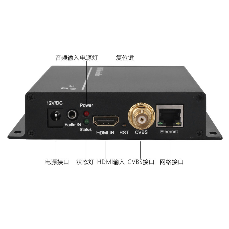 MiNEMedia HDMI+CVBS高清视频编码器支持AV转IP hdmi转RJ45视