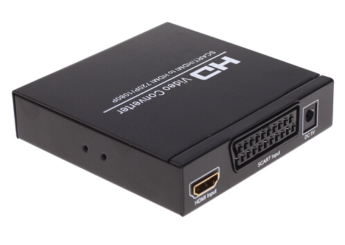 游戏机SCART+HDMI TO转HDMI转换器切换器 PS2扫把头转高清接口