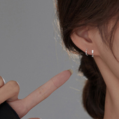 甜酷闪耀星星耳环耳扣小众设计高级感百搭纯银耳钉2023年新款 耳饰