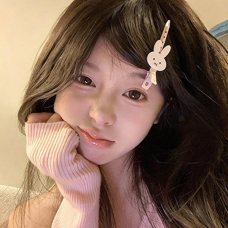 可爱粉色米菲兔边夹发夹女气质百搭刘海夹头饰甜美卡通发卡发饰品,饰品/流行首饰/时尚饰品新,发饰,淘宝优惠券,粉丝福利购,淘宝优惠卷